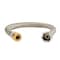 Quickfitting 1/2in Push-to-Connect x 3/4in FIP x 18in Stainless Steel Water Heater Connector LF7125FR - alternate 1